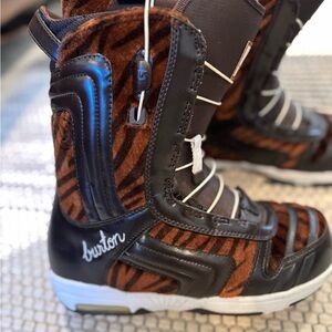 Burton Black and Brown Women's Snowboard Boots